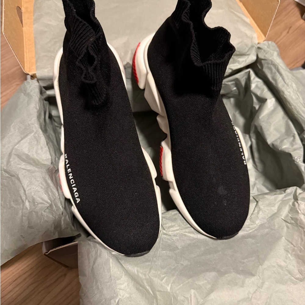 Balenciaga Black Speed Trainers